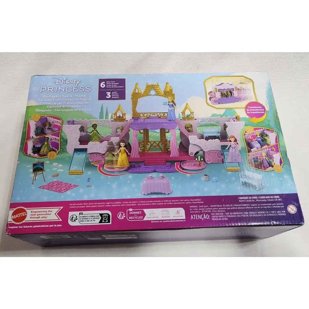 Disney princess carriage to castle Set with aurora